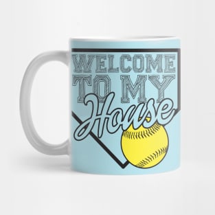 Welcome To My House Purple Mug